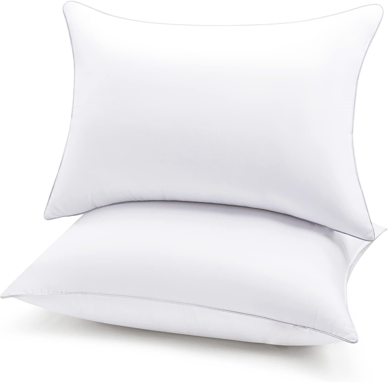 KUSTOMDECO Hotel Collection Bed Pillows for Sleeping Standard Size (50x70 cm) – Super Soft Down Alternative for Side & Back Sleepers – Pack of 4