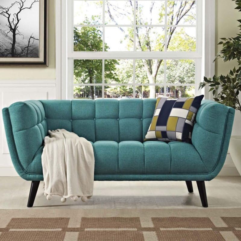 Upholstered Fabric Loveseat - Custom Upholstered Sofa for Living Room, Elegant Design with Premium Comfort - Image 2