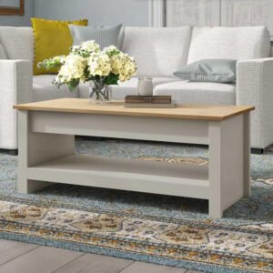 vintage Center Table with Storage - Elegant Coffee Table for Living Room, Modern Centerpiece Design