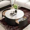 Torben Round Coffee Table - Modern Center Table, Perfect for Living Rooms