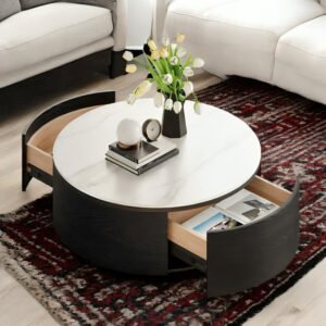 Torben Round Coffee Table - Modern Center Table, Perfect for Living Rooms
