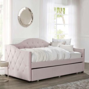 Jamie Upholstered Twin Size Daybed - Versatile Upholstered Daybed, Perfect for Lounging or Guest Rooms