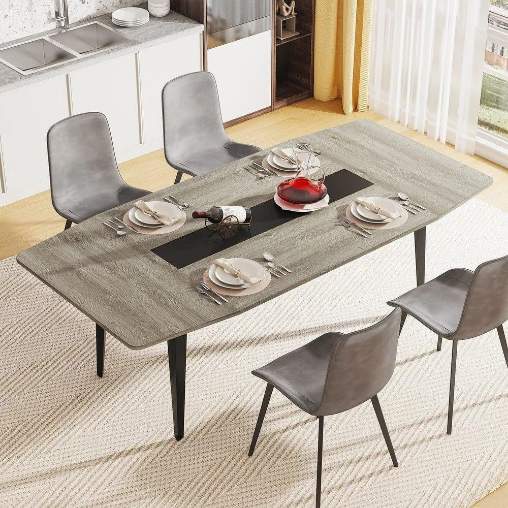 Industrial Dining Table - Modern Dining Table or Chair Set, Ideal for Elegant Dining Spaces