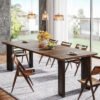 78 inch Large Wood Dining Table - Modern Dining Table or Chair Set, Ideal for Elegant Dining Spaces
