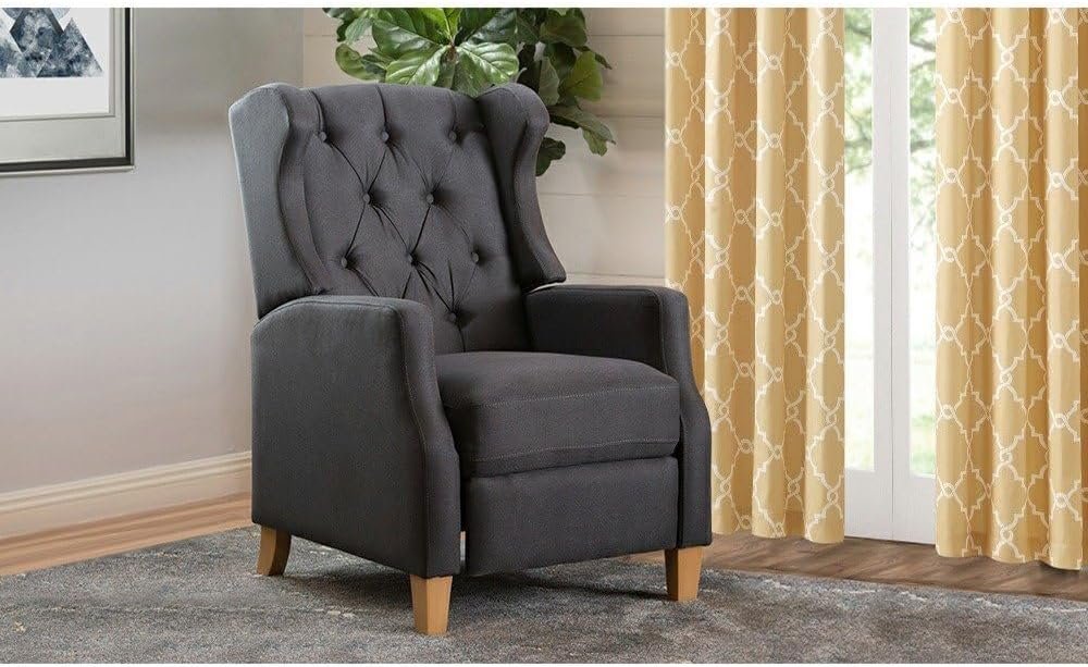 Fabric Tufted Club Chair - Stylish Upholstered Accent Chair, Custom Design for Living Room or Office - Image 4