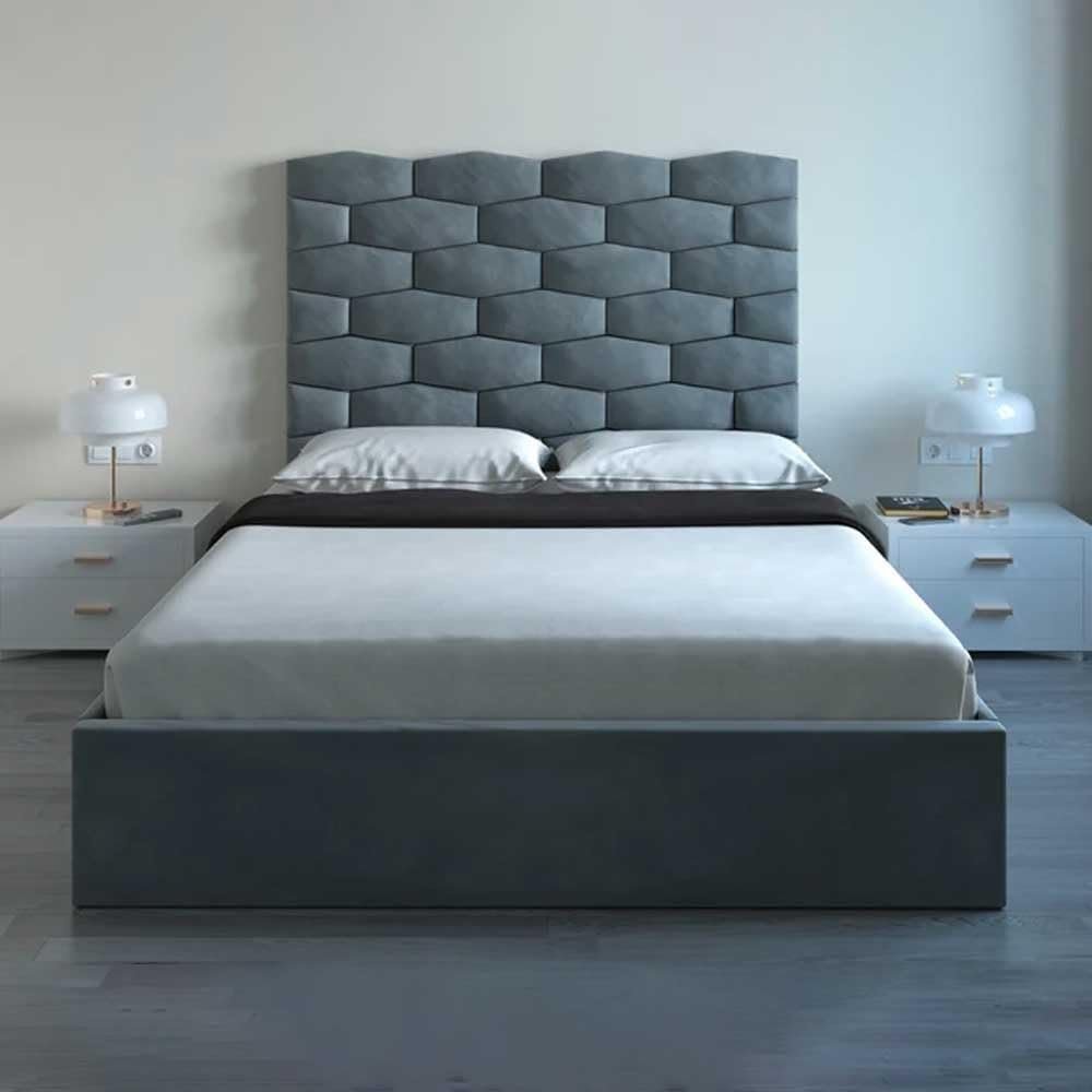 Luna Luxe Custom Made Upholstered Wall panel Bed - Customizable Design for UAE Bedrooms