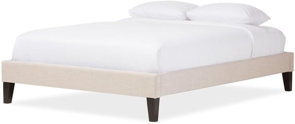 Tranquil Twist Modern Contemporary Fabric Upholstered Bed - Customizable Design for UAE Bedrooms - Image 2