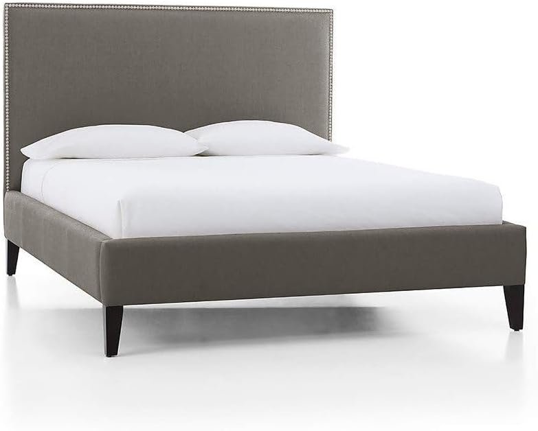 Zen Siesta Plain Headboard With Nail Head Bed - Customizable Design for UAE Bedrooms - Image 2