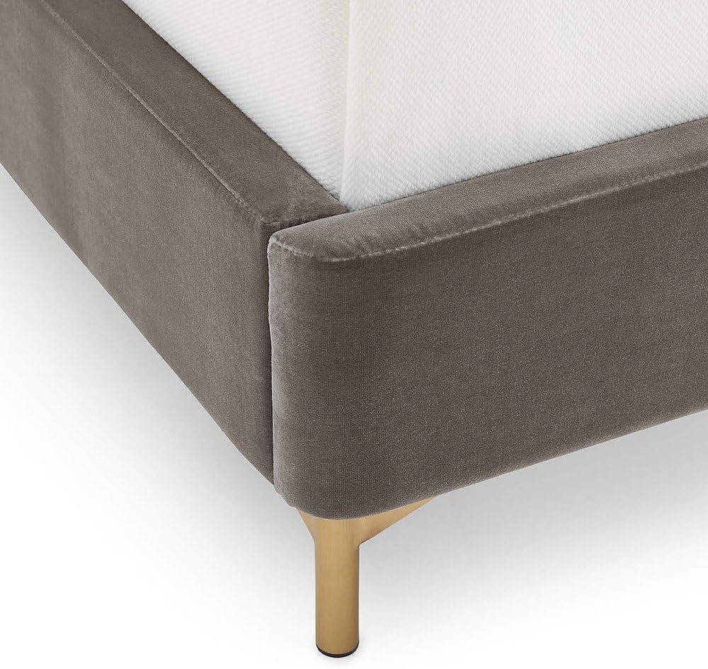 Cozy Crest Grey Bed - Customizable Design for UAE Bedrooms - Image 4