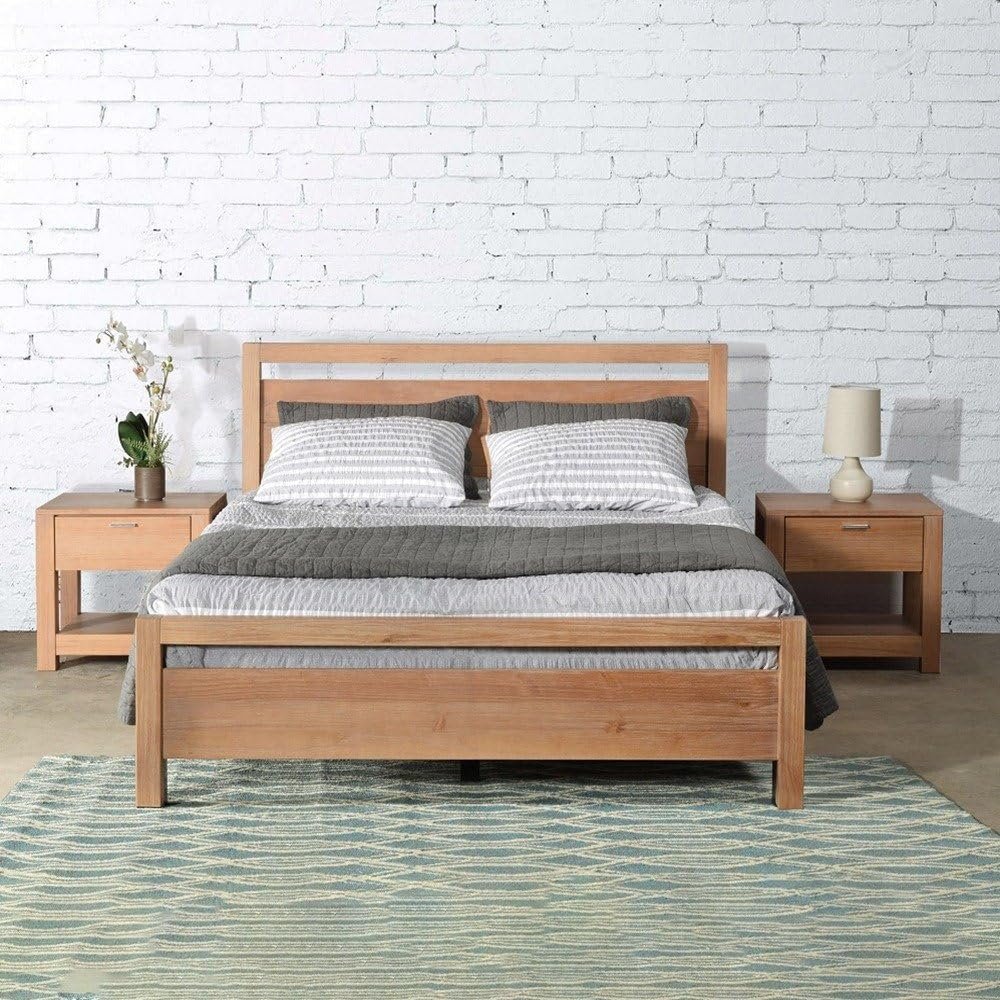 Whisper Waves Solid Wood Loft Platform Bed - Customizable Design for UAE Bedrooms - Image 4