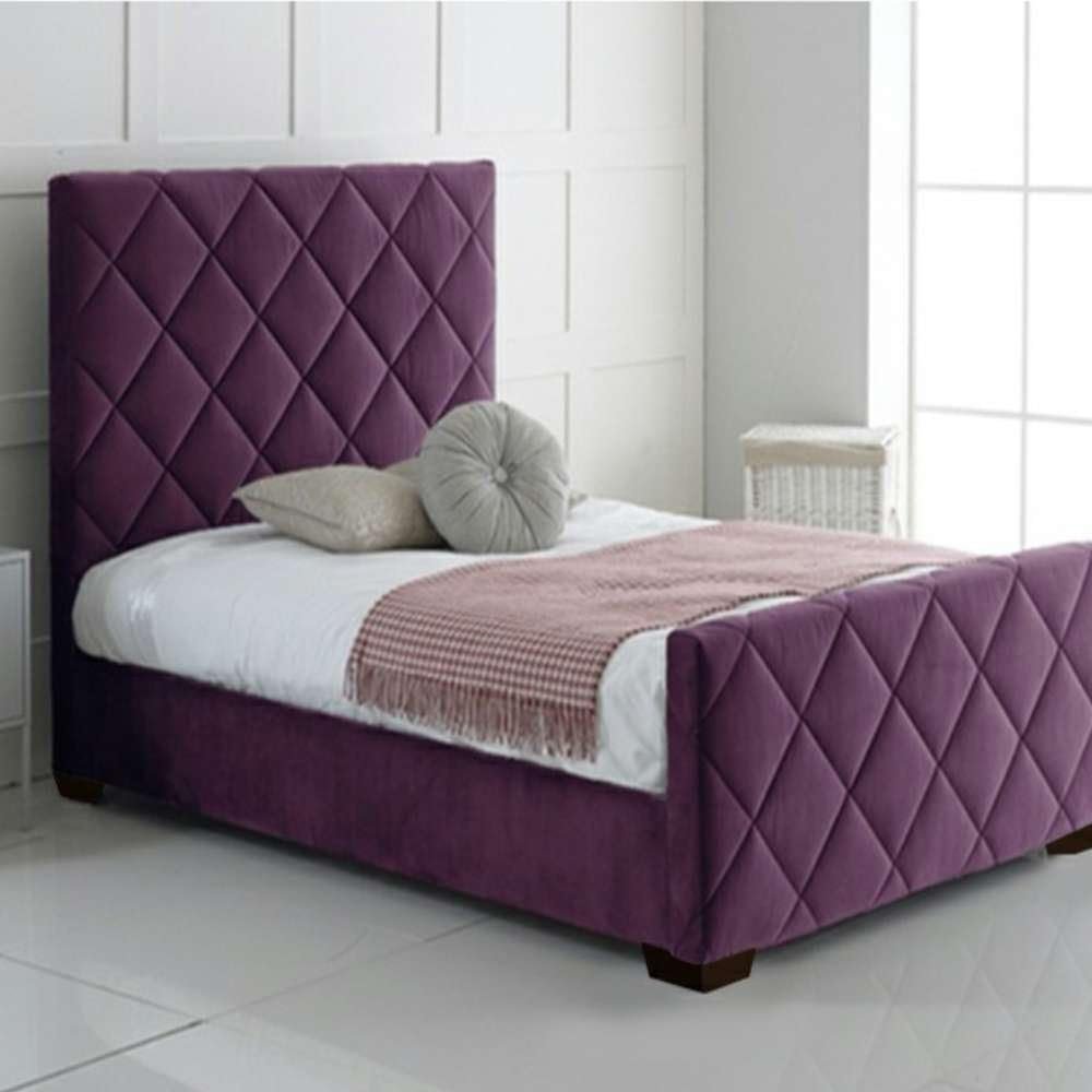 Meadow Twin Velvet Upholstered Bed Frame - Customizable Design for UAE Bedrooms