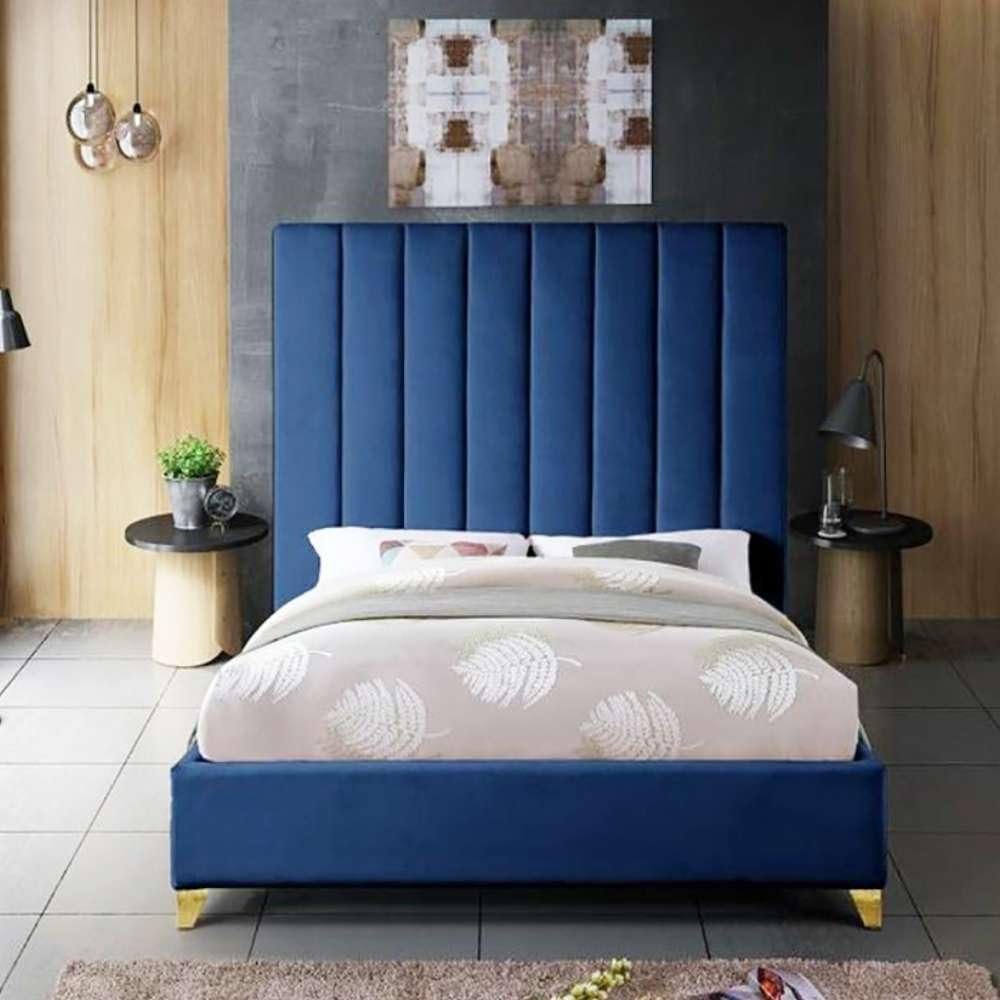 Essential Vertical Tufted Upholstered Bed - Customizable Design for UAE Bedrooms