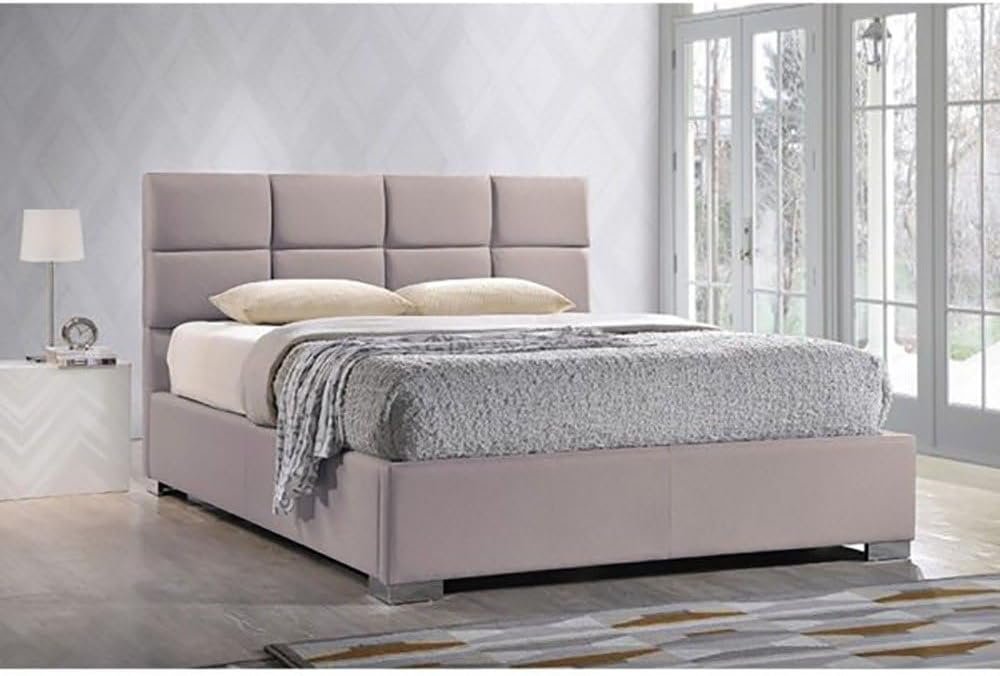 Gargan Fabric Upholstered Contemporary Platform Bed - Customizable Design for UAE Bedrooms - Image 2