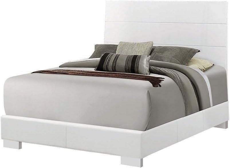 Supreme Simple & Elegant White Wood Bed - Customizable Design for UAE Bedrooms - Image 3