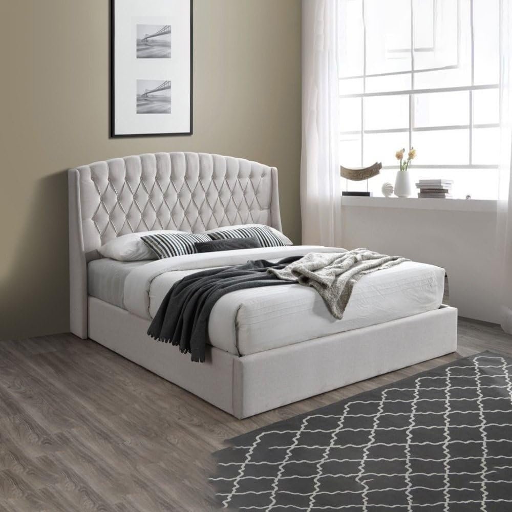 Antica Hydraulic Storage Fabric Bed - Customizable Design for UAE Bedrooms - Image 3