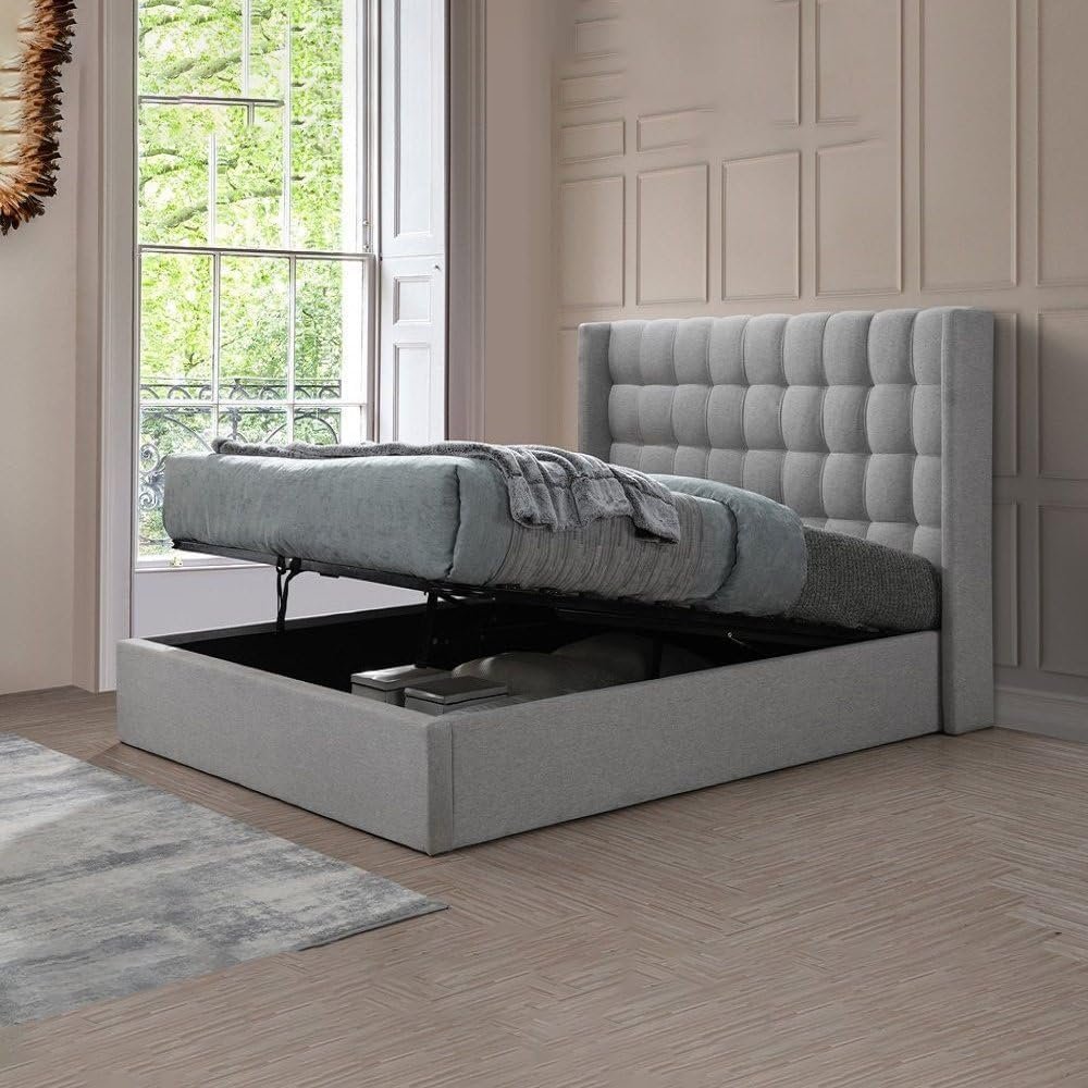 Toulouse Hydraulic Storage Fabric Bed - Customizable Design for UAE Bedrooms - Image 2