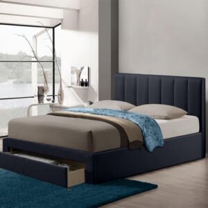 Mid-Century Storage Bed â€“ Black - Customizable Design for UAE Bedrooms