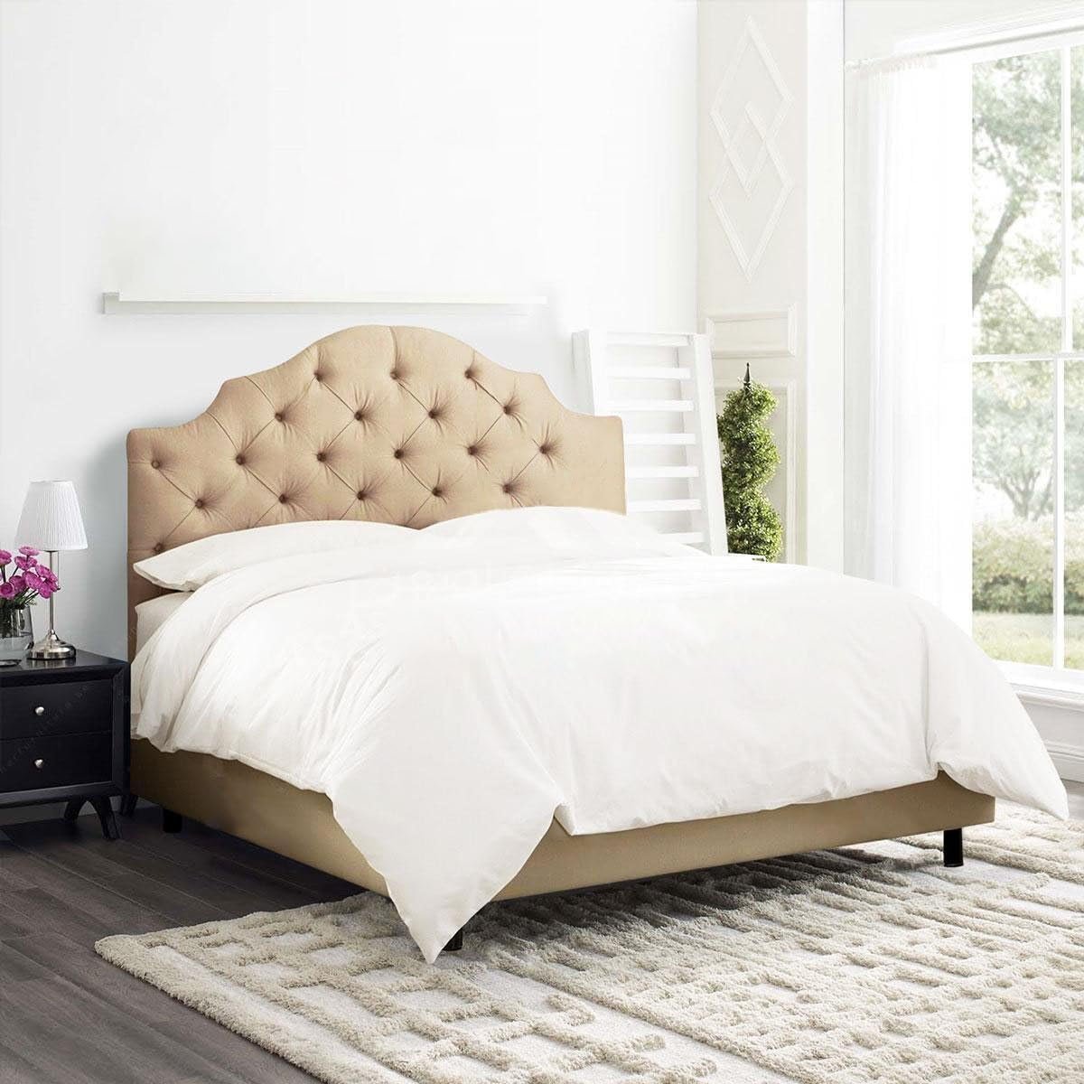 Almira Tufted Bed - Customizable Design for UAE Bedrooms - Image 3