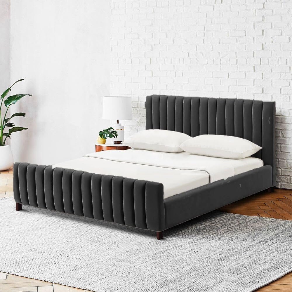 Channel Wingback Bed - Customizable Design for UAE Bedrooms - Image 3