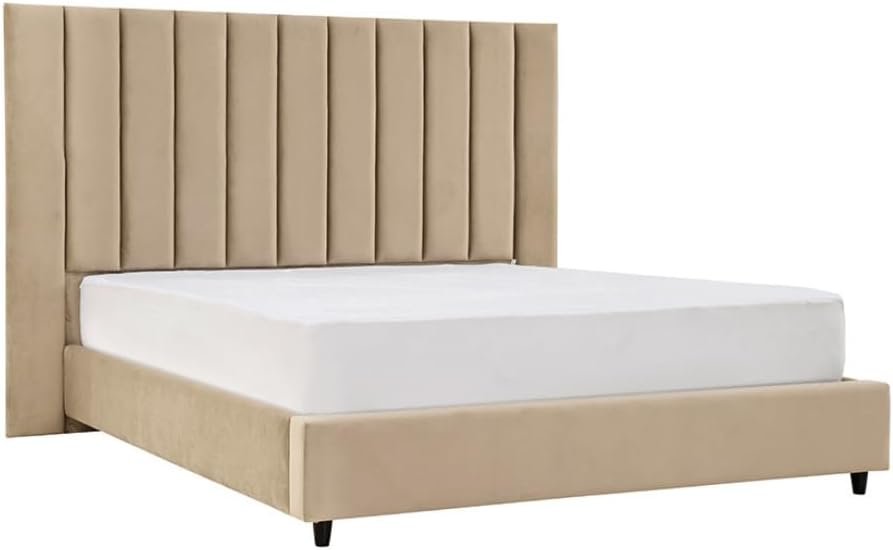 Crum Upholstered Bed - Customizable Design for UAE Bedrooms - Image 3