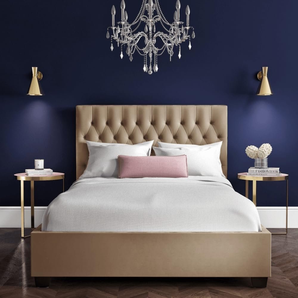 Maria Upholstered Bed - Customizable Design for UAE Bedrooms