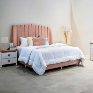 Knox Velvet Bed - Customizable Design for UAE Bedrooms