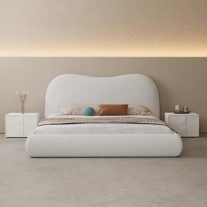 Fleece Luxury Boucle Bed - Customizable Design for UAE Bedrooms