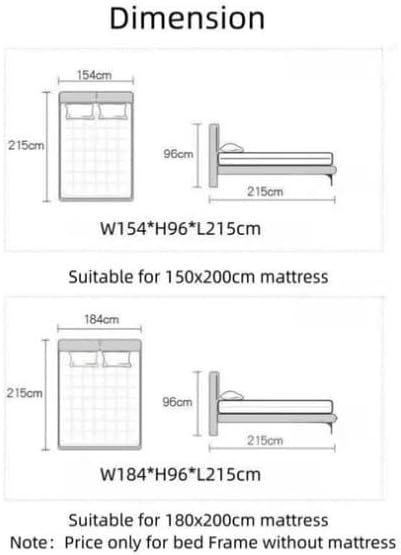 Sovereign Light Luxury Leather Wrap Bed - Customizable Design for UAE Bedrooms - Image 3