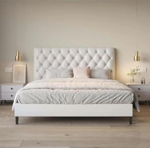 AriaDream Tufted Bed Frame Modern King Queen/Size - Customizable Design for UAE Bedrooms