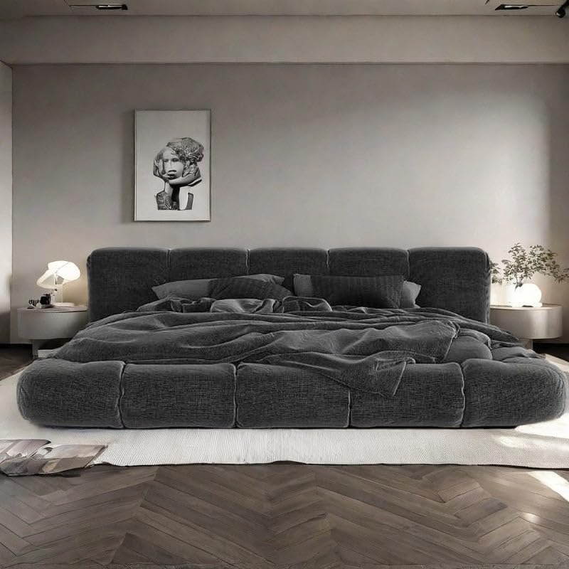 Obsidian Dream Platform Bed King/Queen Size - Customizable Design for UAE Bedrooms - Image 3