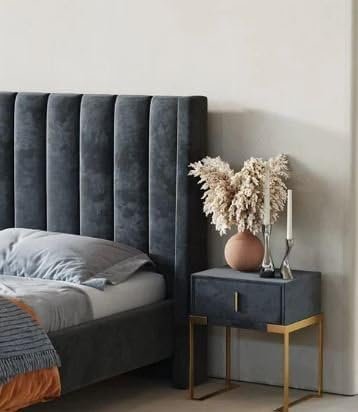 Majestic Velvet Bed - Customizable Design for UAE Bedrooms - Image 4