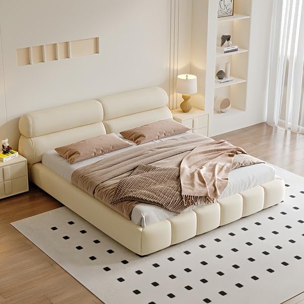 ElaraNest Bed Frame Modern Velvet King/Queen Size - Customizable Design for UAE Bedrooms