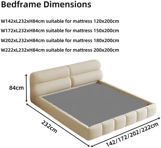 ElaraNest Bed Frame Modern Velvet King/Queen Size - Customizable Design for UAE Bedrooms - Image 2