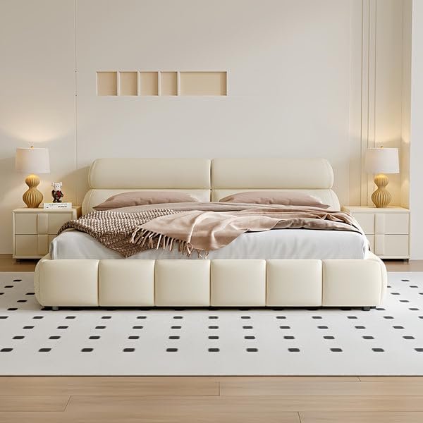 ElaraNest Bed Frame Modern Velvet King/Queen Size - Customizable Design for UAE Bedrooms - Image 3