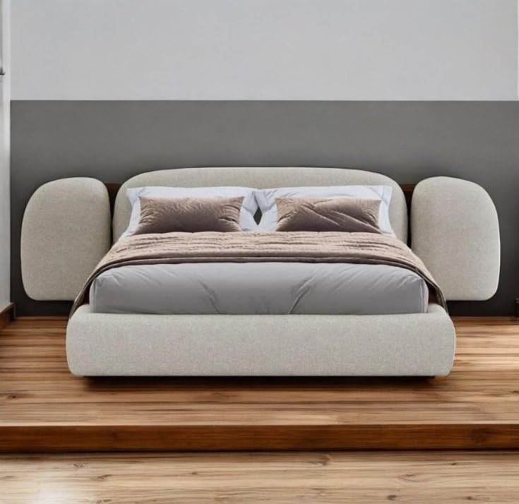 Orion Boucle Fabric Bed - Customizable Design for UAE Bedrooms - Image 3