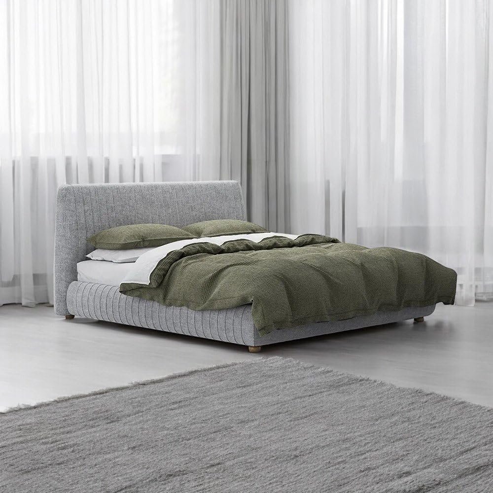 Toscana Dark Gray Colour Bed - Customizable Design for UAE Bedrooms