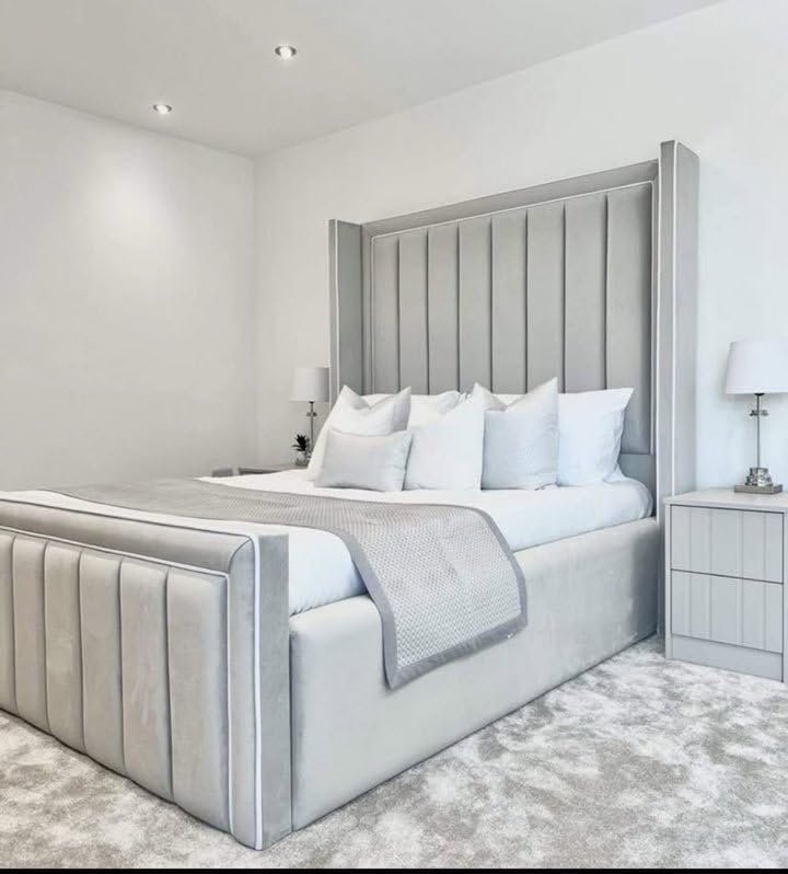 The Regency Gray Bed - Customizable Design for UAE Bedrooms