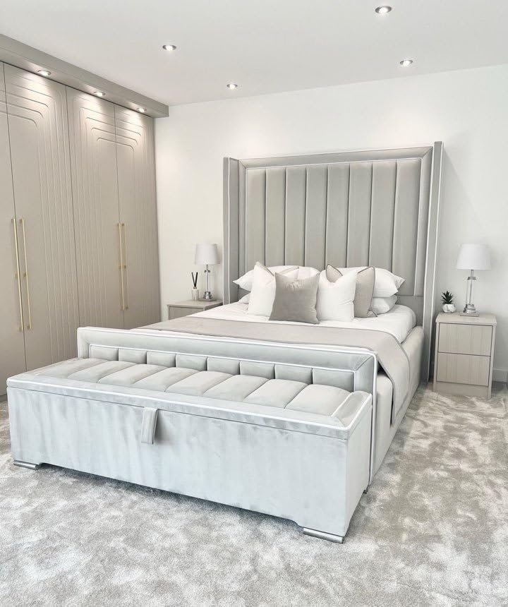 The Regency Gray Bed - Customizable Design for UAE Bedrooms - Image 2