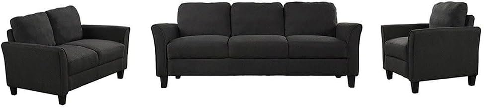Living Room Polyester Blend 3-Pieces Sofa Set - Custom Upholstered Sofa for Living Room, Elegant Design with Premium Comfort - Image 3