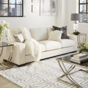 Lionel Modern Fabric Down-Filled Sofa - Custom Upholstered Sofa for Living Room, Elegant Design with Premium Comfort