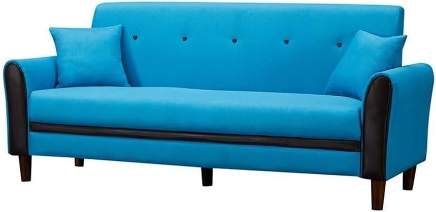Living Room Modern Sofa with 2 Pillows - Custom Upholstered Sofa for Living Room, Elegant Design with Premium Comfort - Image 2