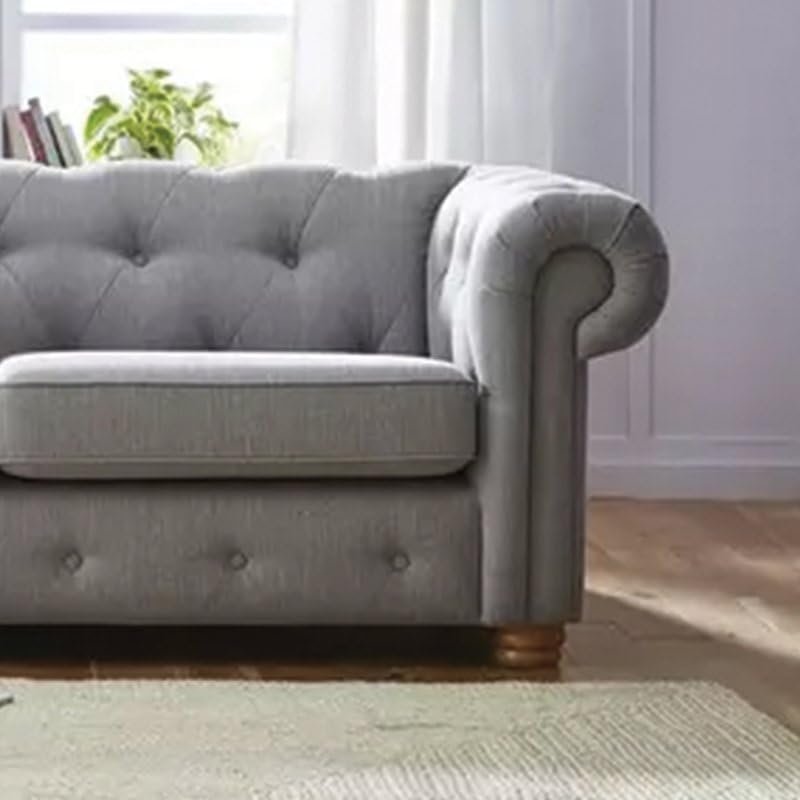 Button Tufted Sofa 2 Seater - Custom Upholstered Sofa for Living Room, Elegant Design with Premium Comfort - Image 2