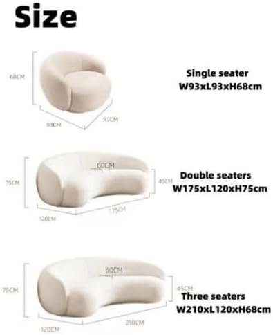 Noble Luxury Fabric Cloud Shaped Sofa - Custom Upholstered Sofa for Living Room, Elegant Design with Premium Comfort - Image 2
