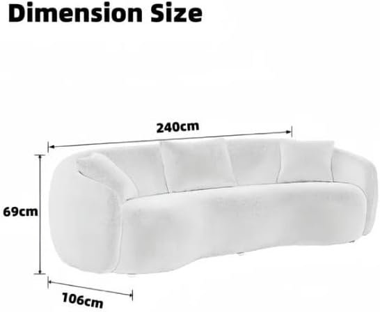 SoftCrest Fleece Fabric Overstuffed Sofa - Custom Upholstered Sofa for Living Room, Elegant Design with Premium Comfort - Image 2