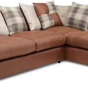 Leather Corner Sofa - Customizable Sectional Sofa for Living Room, Premium Upholstery, L-Shape Design
