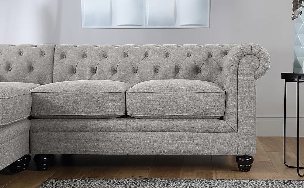 Hampton Chesterfield Corner Sofa - Customizable Sectional Sofa for Living Room, Premium Upholstery, L-Shape Design - Image 2