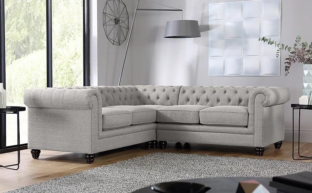 Hampton Chesterfield Corner Sofa - Customizable Sectional Sofa for Living Room, Premium Upholstery, L-Shape Design - Image 3
