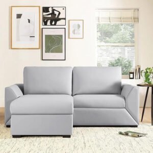 Bailey Leather L-Shaped Corner Sofa - Customizable Sectional Sofa for Living Room, Premium Upholstery, L-Shape Design