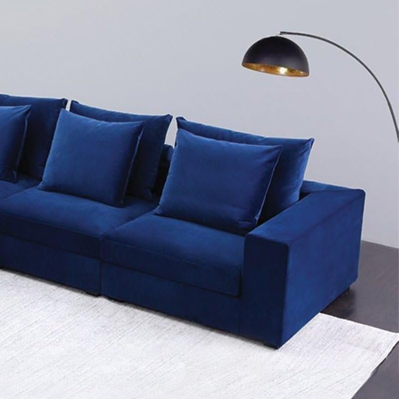 Camargue Velvet L-Shaped-Sofa Modular Sofa - Customizable Sectional Sofa for Living Room, Premium Upholstery, L-Shape Design - Image 2