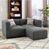 3 Piece Modular L Shape Sofa - Customizable Sectional Sofa for Living Room, Premium Upholstery, L-Shape Design